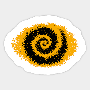 Krackle Swirl - Orange Sticker